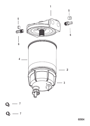 Water Separator Fuel Filter Kit Without WIF Sensor-SeaPro