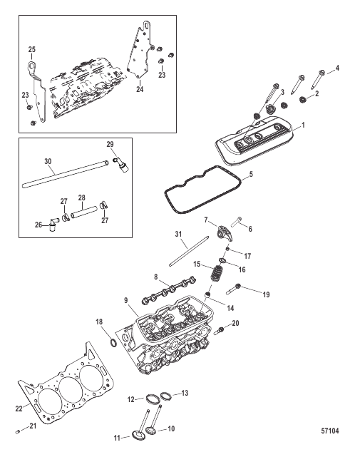 Cylinder Head and Rocker Cover