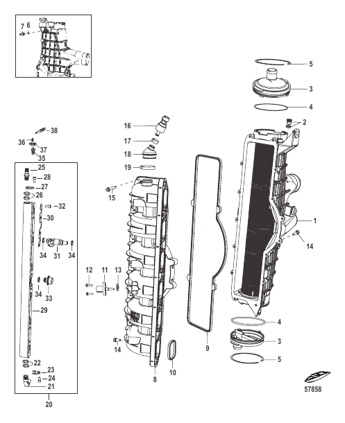 Charge Cooler/Intake Manifold