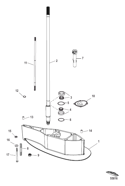 DriveShaft Housing Extension Kit Standard 2.07:1