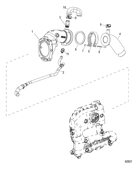 Angled Tailpipe V-Drive(2A532422 and Up)