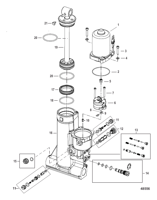 Power Trim Assembly Components