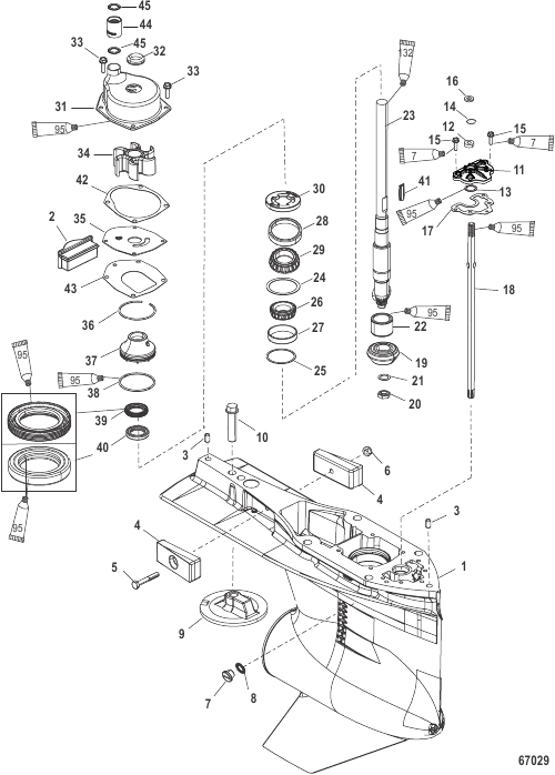 Gear Housing Driveshaft