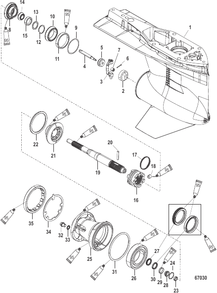 Gear Housing Propeller Shaft