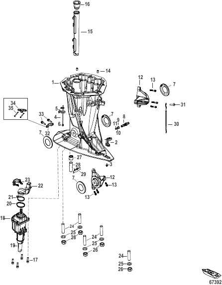Driveshaft Housing 1E093311 and Below