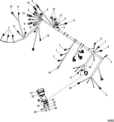Engine Harness Components Harness Repair Ends - 8M0142262