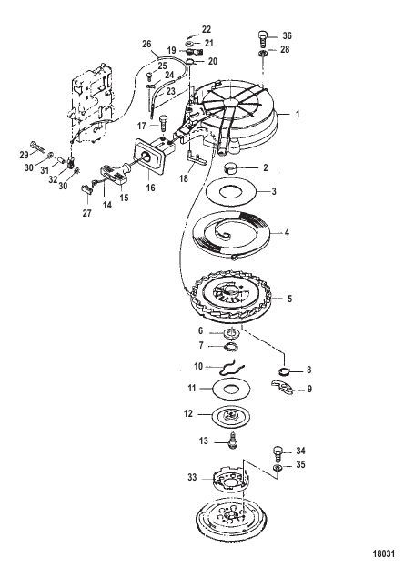 Recoil Starter Serial 0N252805 and Below