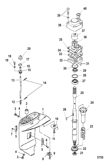 Gear Housing Driveshaft