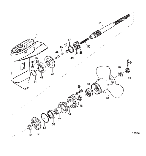 Gear Housing Propeller Shaft