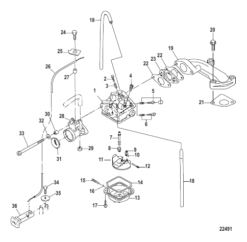 Carburetor All Models-Serial # 0R318095 and Below