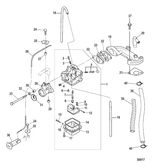 Carburetor EPA Models-Serial # 0R448033 and Up
