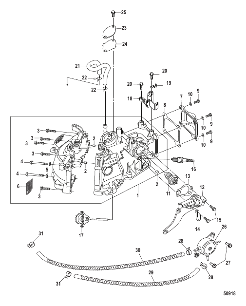 Cylinder Block EPA Models-Serial # 0R448033 and Up