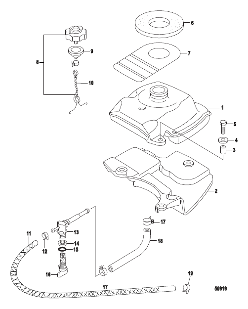 Fuel Tank EPA Models-Serial # 0R448033 and Up