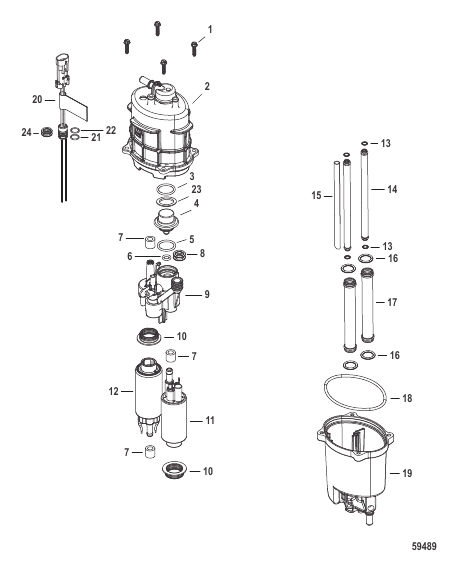 Fuel Supply Module Components - 8M0102455 2B457609 and Below