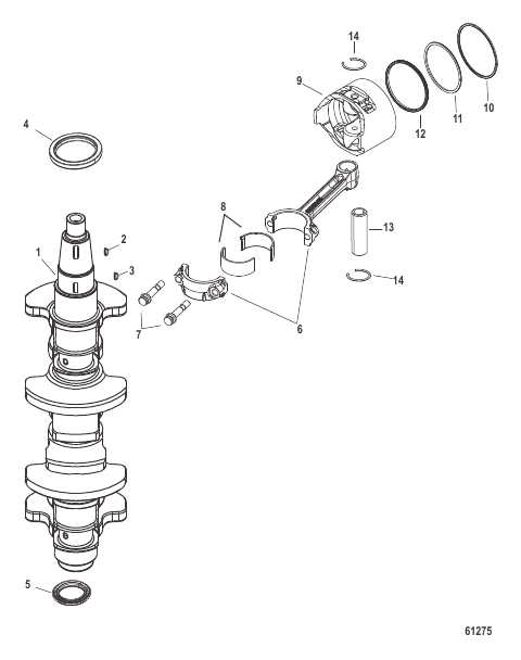 Crankshaft, Pistons and Connecting Rods