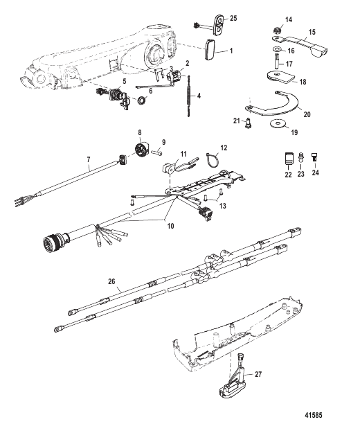 Tiller Handle Kit Components (Big Tiller-Manual)