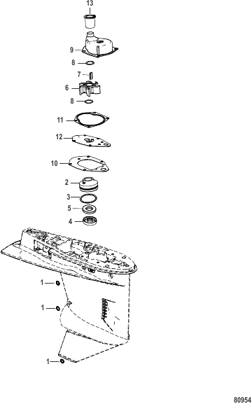 Water Pump Kit Components 812966A12
