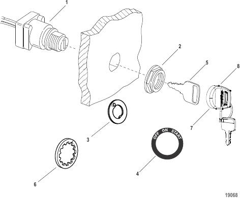 Key Switch / Key Chart - 3 Position (897716K01) Single Application