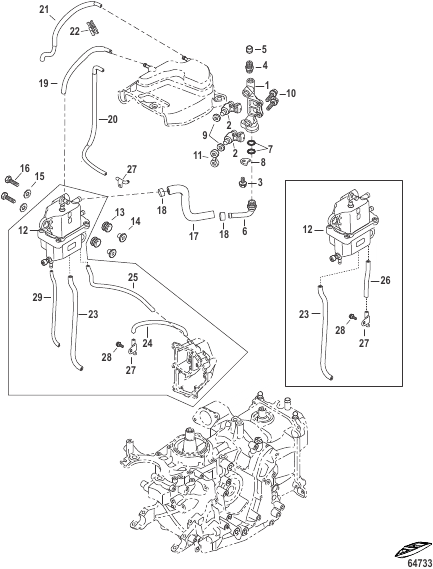 Fuel Rail and Vapor Separator