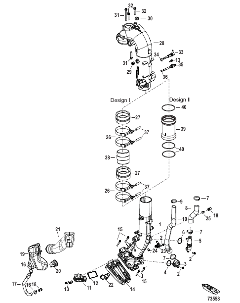 Exhaust 3B050618 and Up