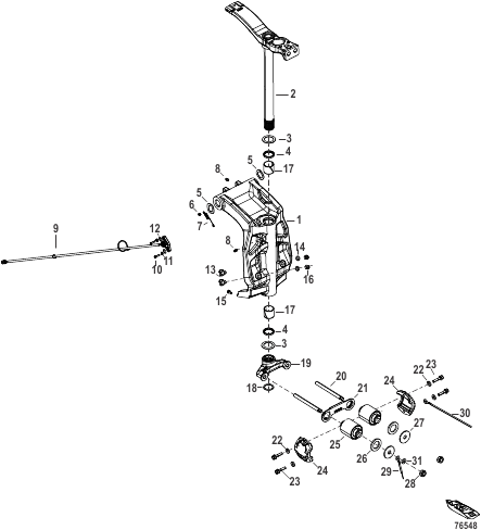 Swivel Bracket and Steering Arm