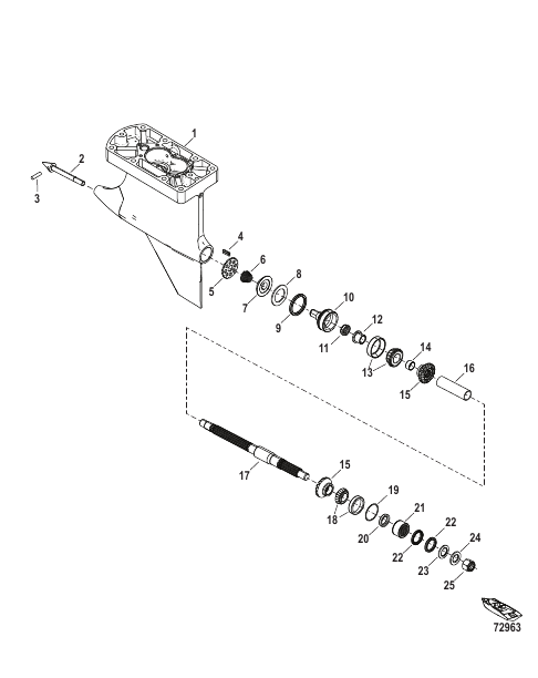 Gear Housing, Prop Shaft