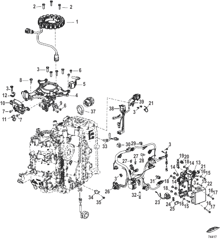 Electrical Alternator, ECU, Wiring Harness