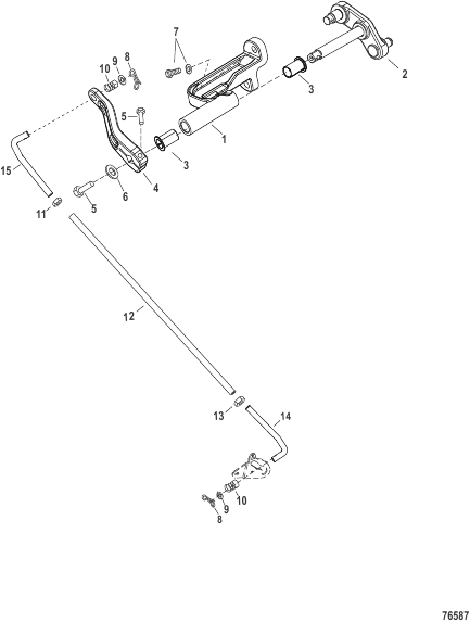Jet - Shift Linkage Tiller Handle