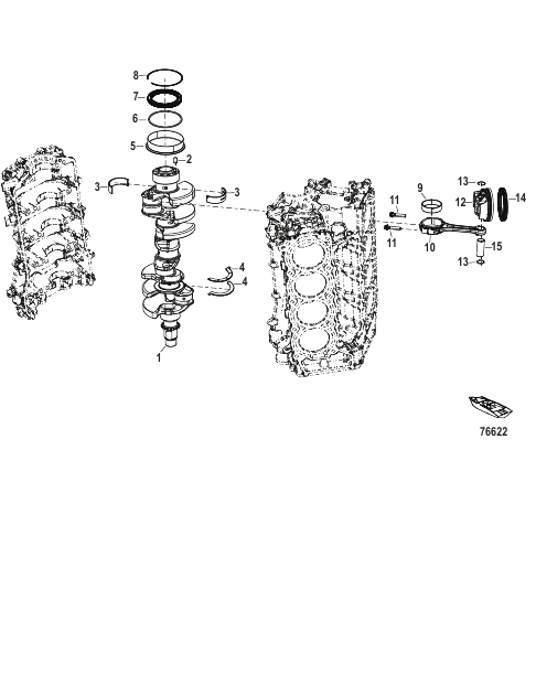 Crankshaft, Pistons and Connecting Rods
