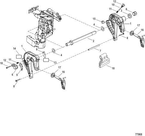 Clamp Brackets Manual Tilt