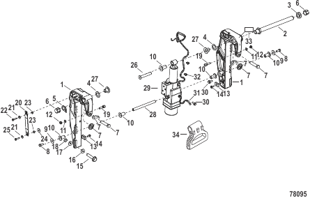 Clamp Brackets Power Tilt