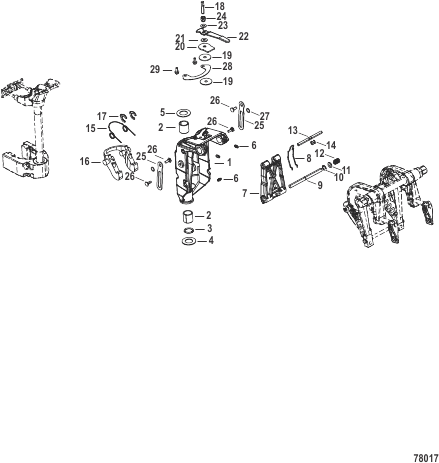 Swivel Bracket Manual Tilt