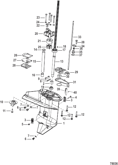 Gear Housing Driveshaft Standard