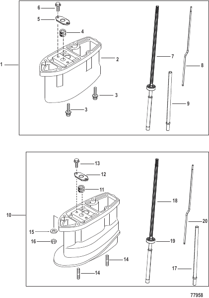 Driveshaft Housing Extension Kit Standard and Command Thrust