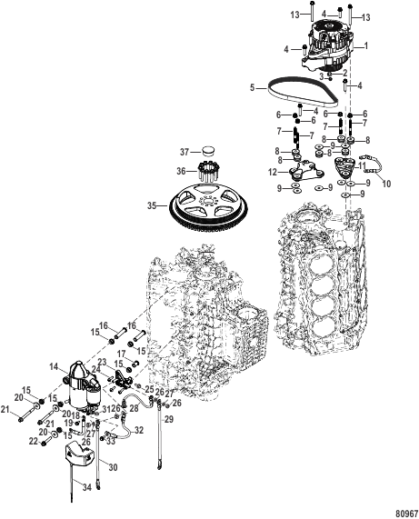 Charging System Alternator, Starter, Flywheel