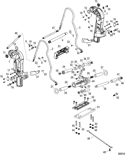 Transom Assembly Power Trim - ROS Models