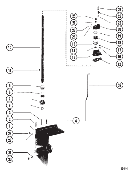 GEAR HOUSING ASSEMBLY (DRIVESHAFT)