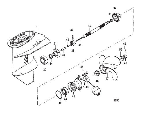Gear Housing Propeller Shaft