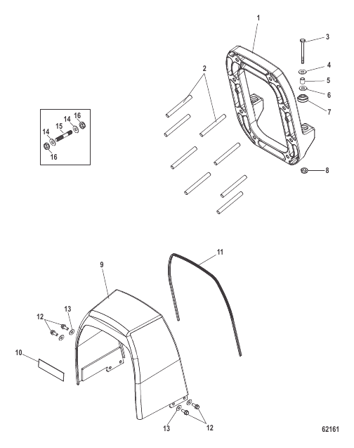 Transom Plate Inner and Outer Cowl