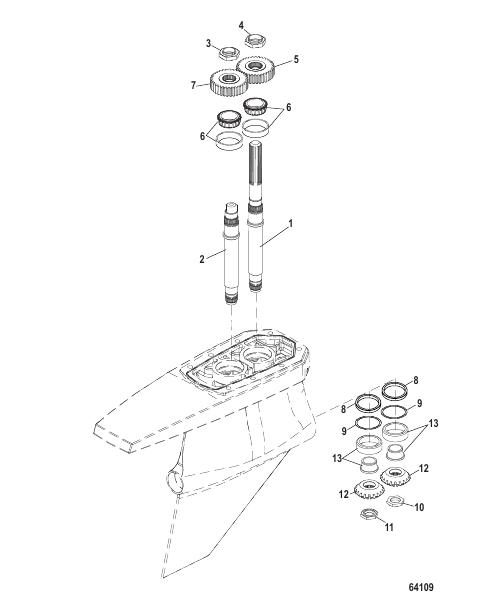 Gear Housing Assembly Driveshaft