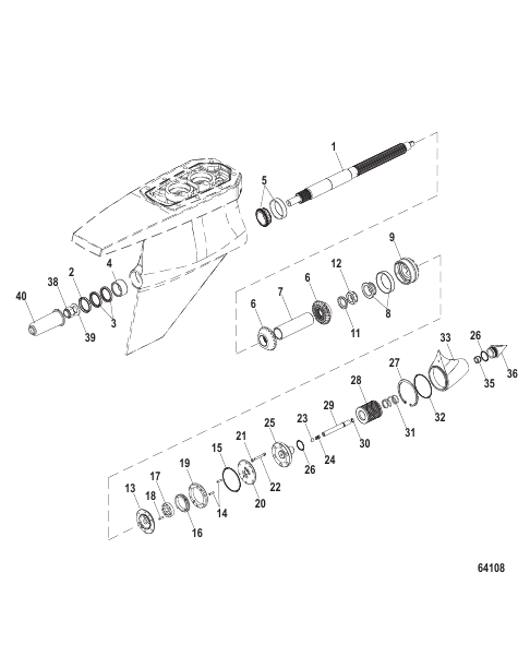 Gear Housing Assembly Propshaft