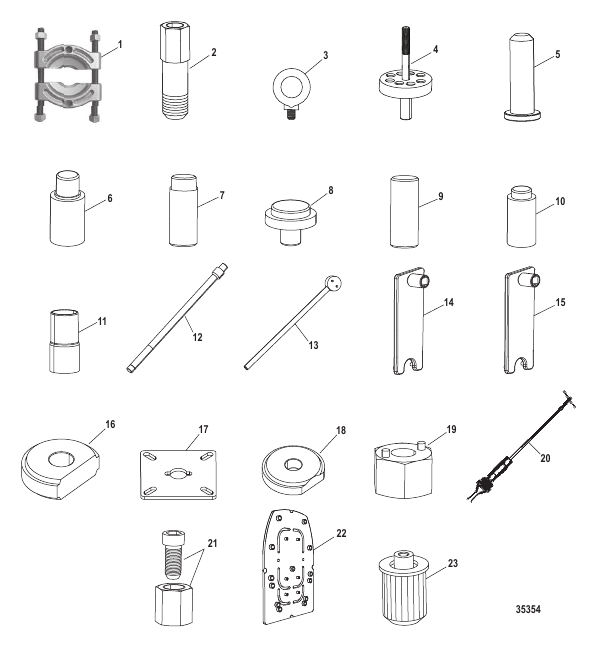 Tool List (Dry Sump) Six/NXT6 SSM - Transom