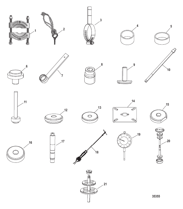 Tool List (Dry Sump) Six/NXT6 SSM - Upper