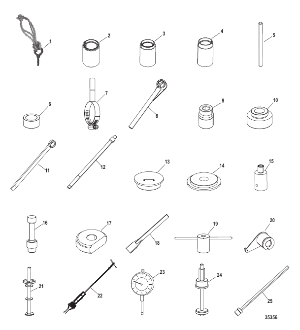 Tool List (Dry Sump) Six/NXT6 SSM - Lower