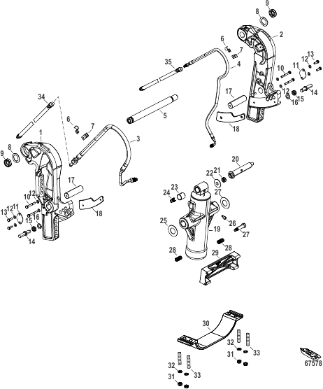 Power Trim/Transom Assembly Heavy Duty