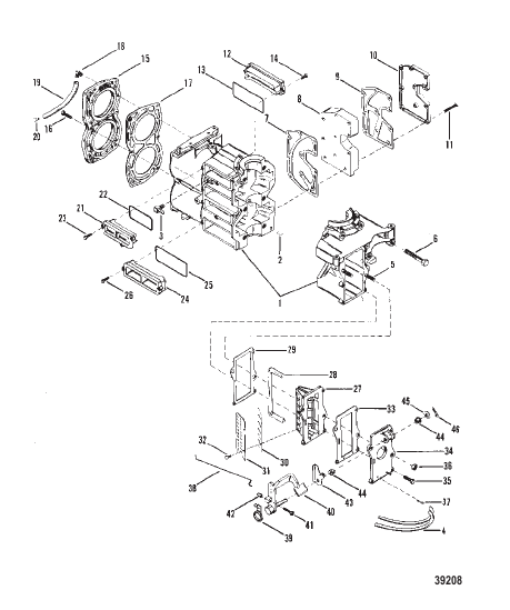 CYLINDER BLOCK AND COVER