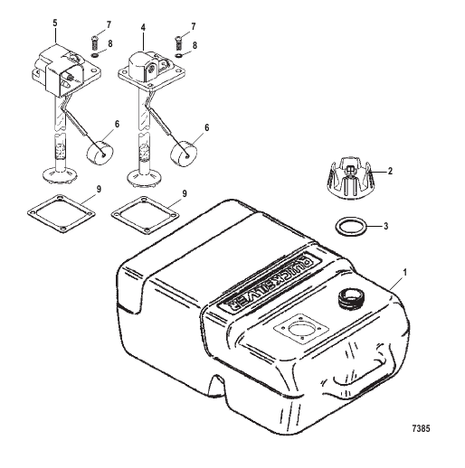 Fuel Tank Assembly (3.2 Gallon)