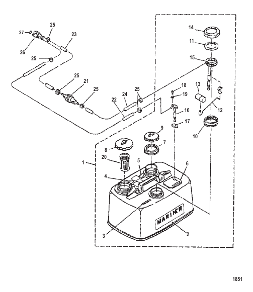 FUEL TANK AND FUEL LINE