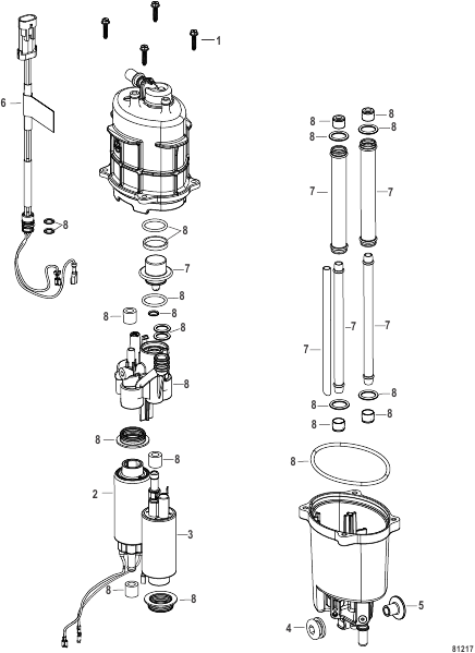 Fuel Supply Module Components 8M0235171 - 2A920729 and Up
