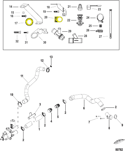 Raw Water Cooling (Bravo) Sea Pump Hoses